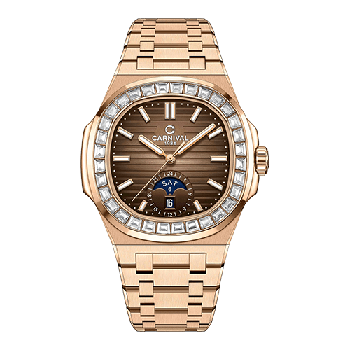 CARNIVAL 8110G-VH-KL-N AUTOMATIC - KÍNH SAPPHIRE 1 Đồng hồ Nam Carrnival 8110G