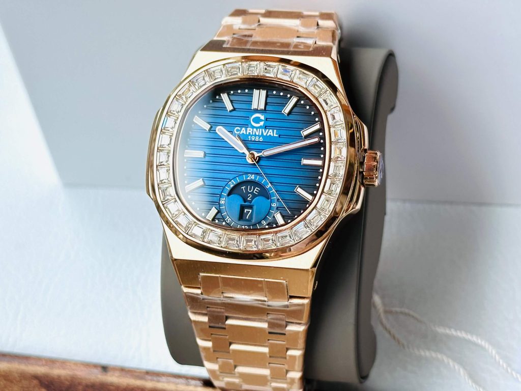 CARNIVAL 8110G-VH-KL-X AUTOMATIC - KÍNH SAPPHIRE 10 Đồng hồ Nam Carrnival 8110G