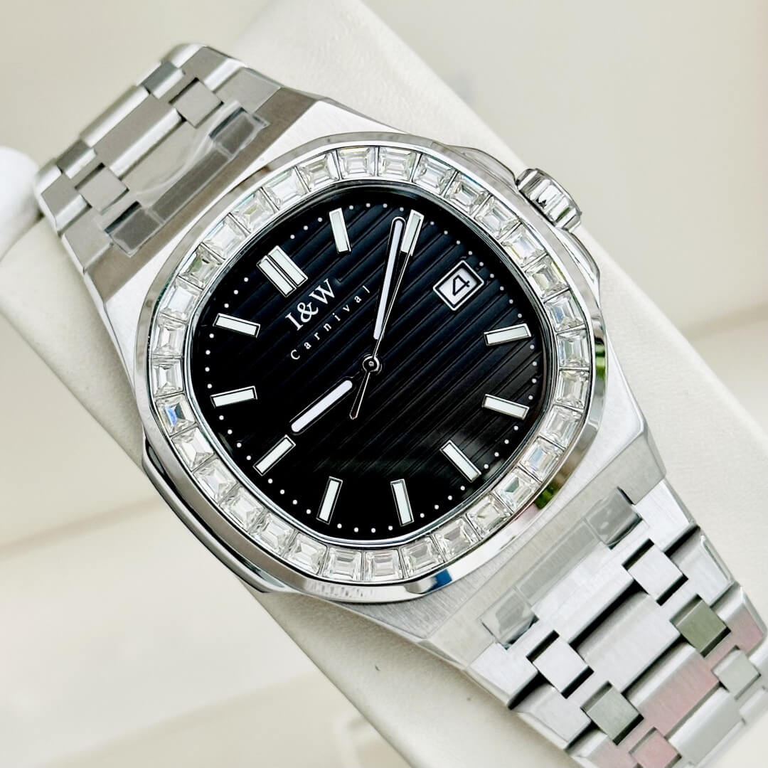 CARNIVAL 8108G BLACK AUTOMATIC - KÍNH SAPPHIRE 3 CARNIVAL 8108G BLACK AUTOMATIC - KÍNH SAPPHIRE - Ảnh 3