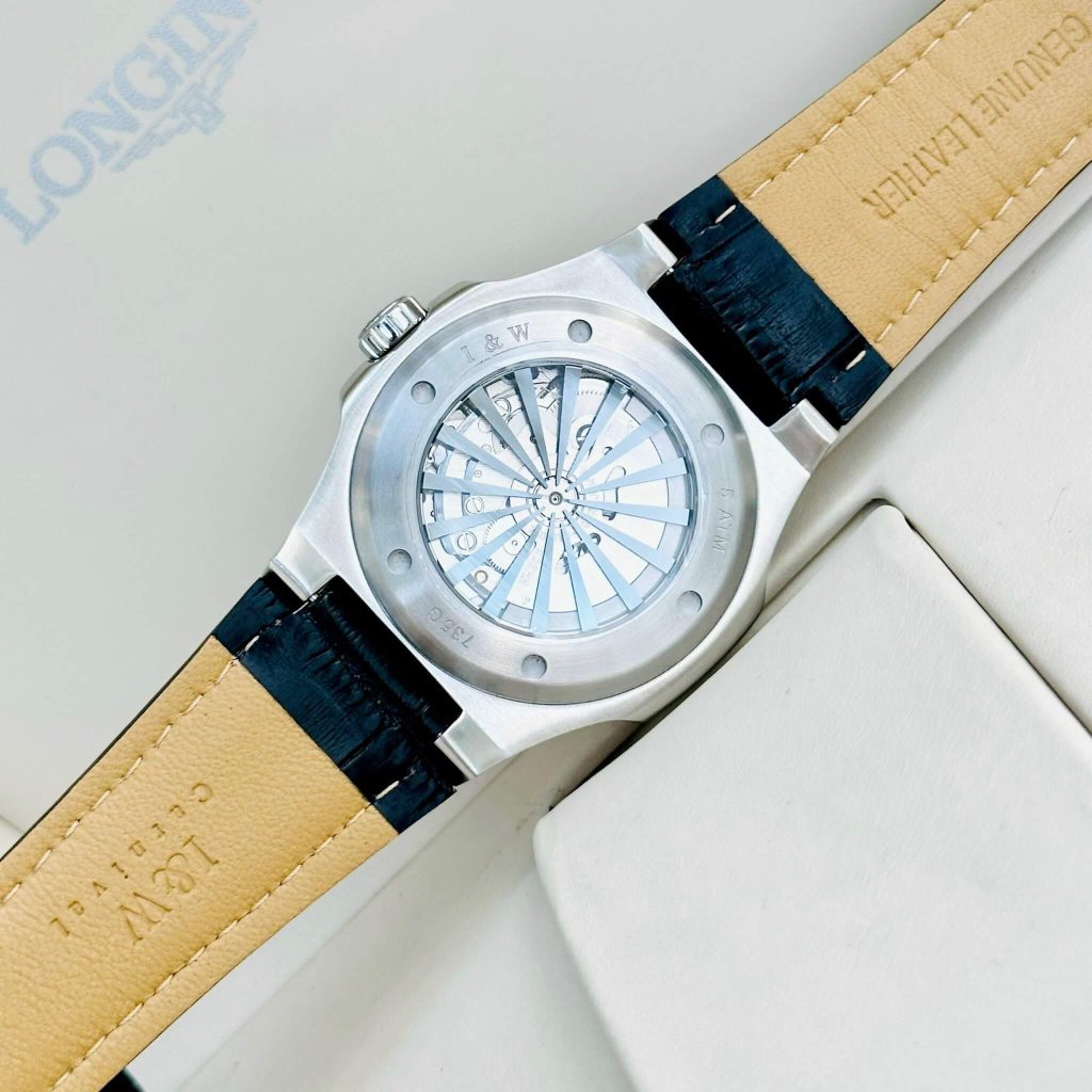 Carnival I&W 735G - Dây Da - Mặt Xanh - Kính Sapphire 11 carnival iw 735g day da mat den kinh sapphire