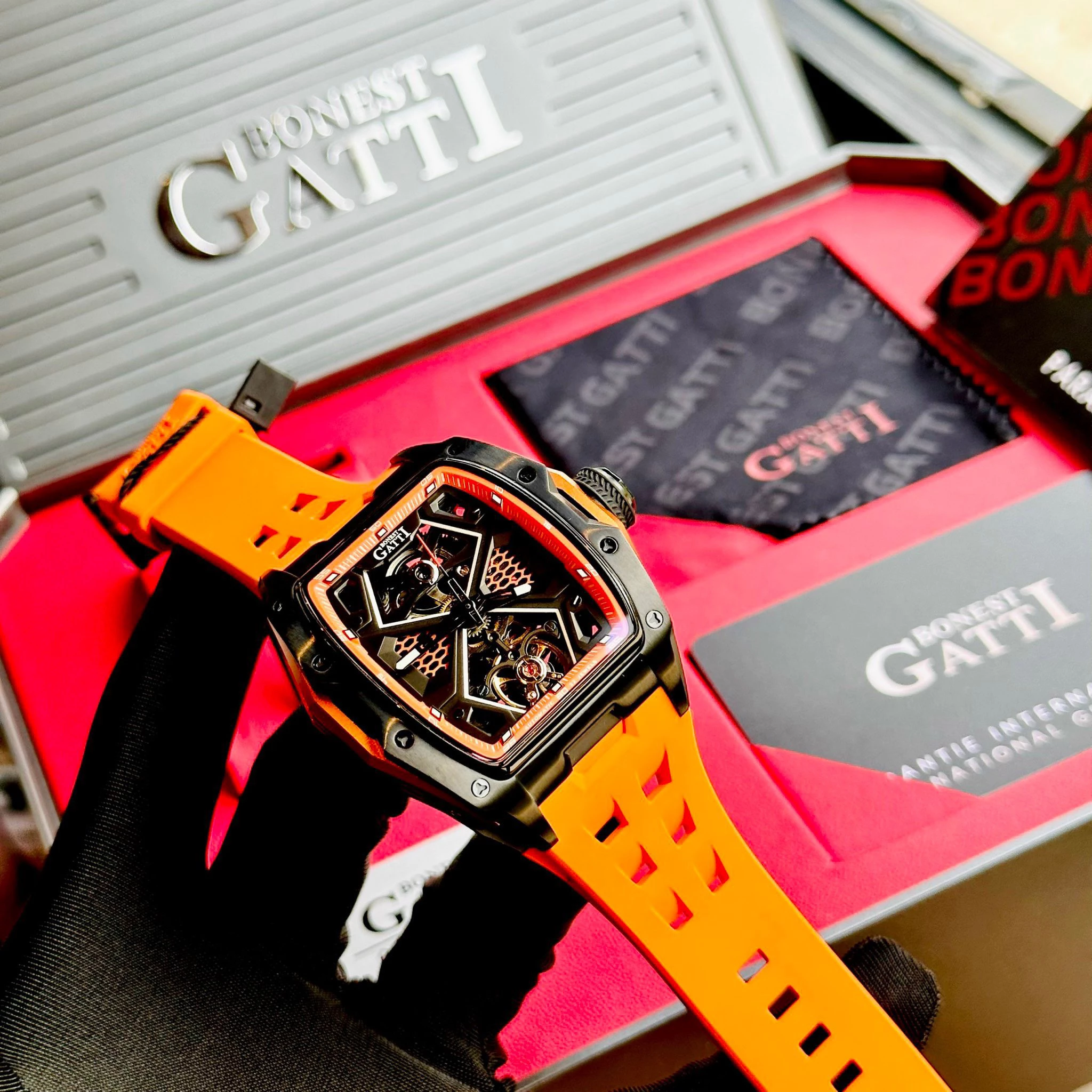 Bonest Gatti BG5501-A2 - Nam - Automatic 4 đồng hồ bonest gatti BG5501-A2 chính hãng