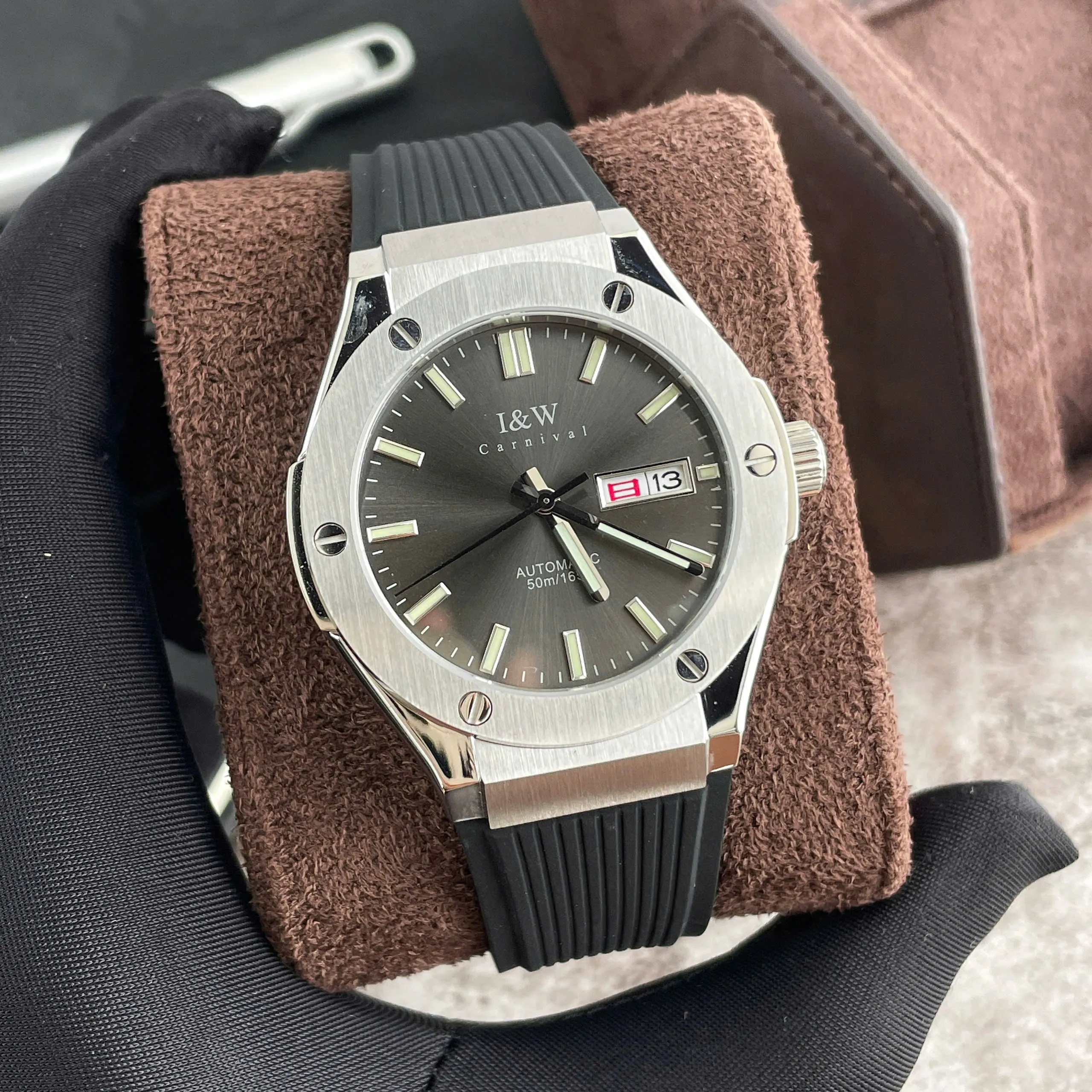 I&W Carnival 55851G - Viền Trơn - Xám 3 I&W Carnival 55851G - Viền Trơn Xám