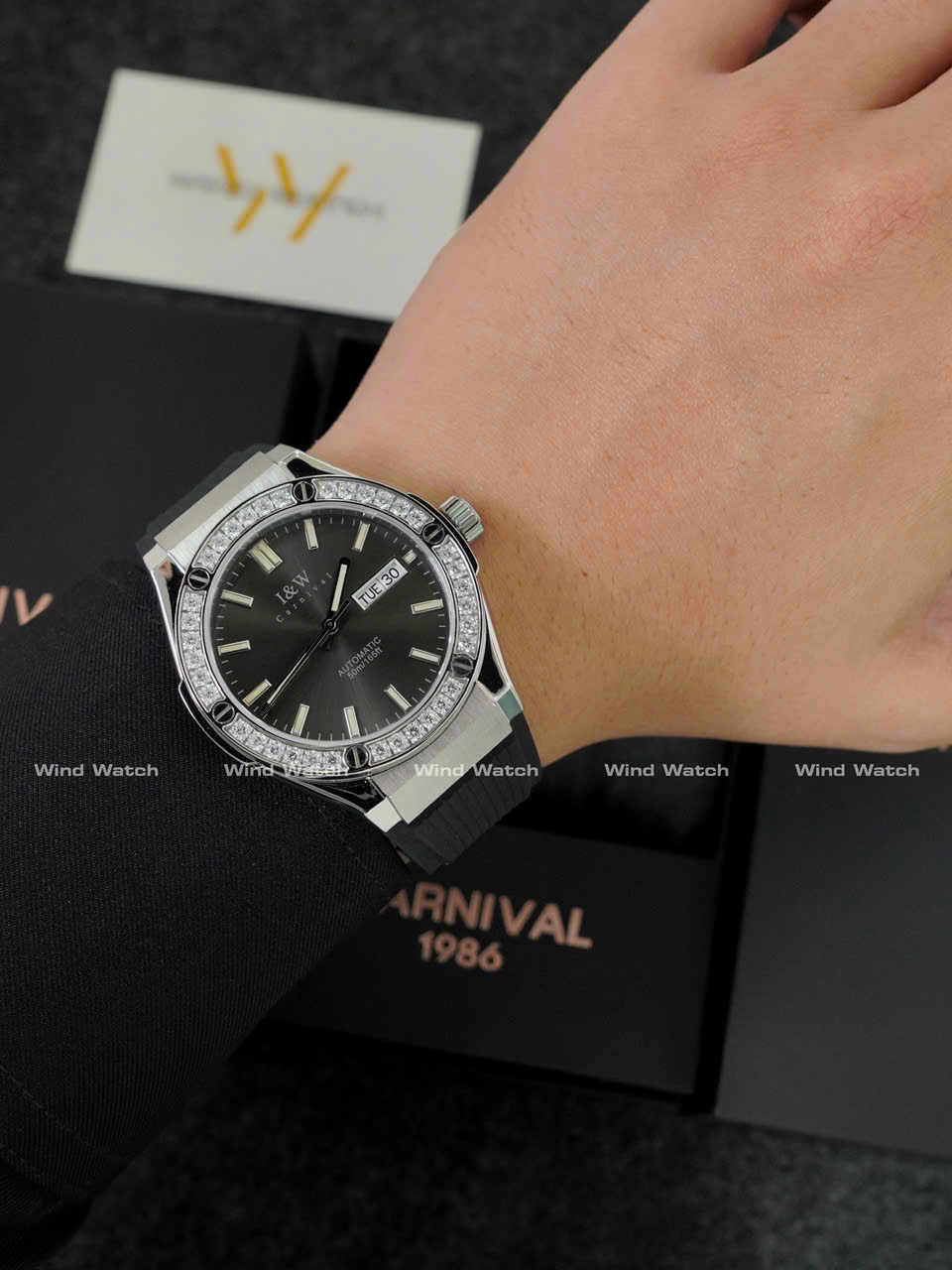 I&W Carnival 55851G - Viền Đá - Xám 5 Carnival IW 55851G Đính Đá