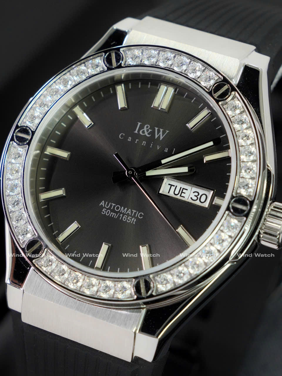 I&W Carnival 55851G - Viền Đá - Xám 15 Carnival IW 55851G Đính Đá