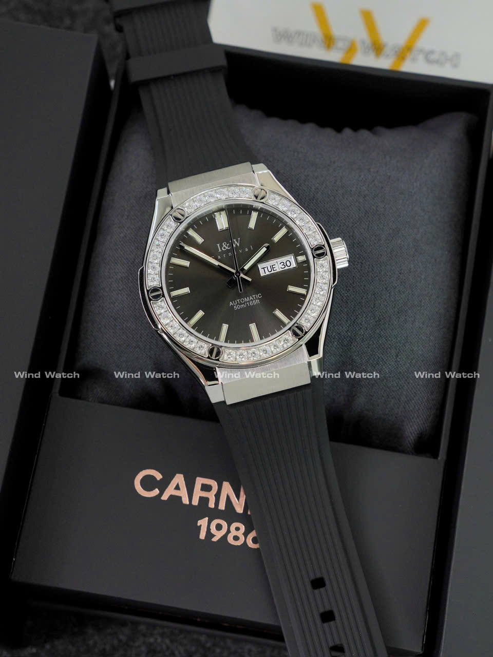 I&W Carnival 55851G - Viền Đá - Xám 14 Carnival IW 55851G Đính Đá