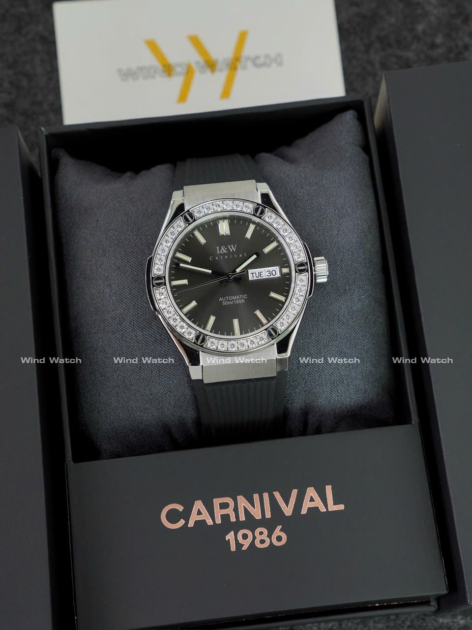 I&W Carnival 55851G - Viền Đá - Xám 3 Carnival IW 55851G Đính Đá