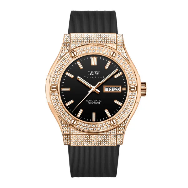 I&W Carnival 55851G-VH - Viền Full Đá - Đen 1 I&W Carnival 55851G-VH- Viền full đá đen