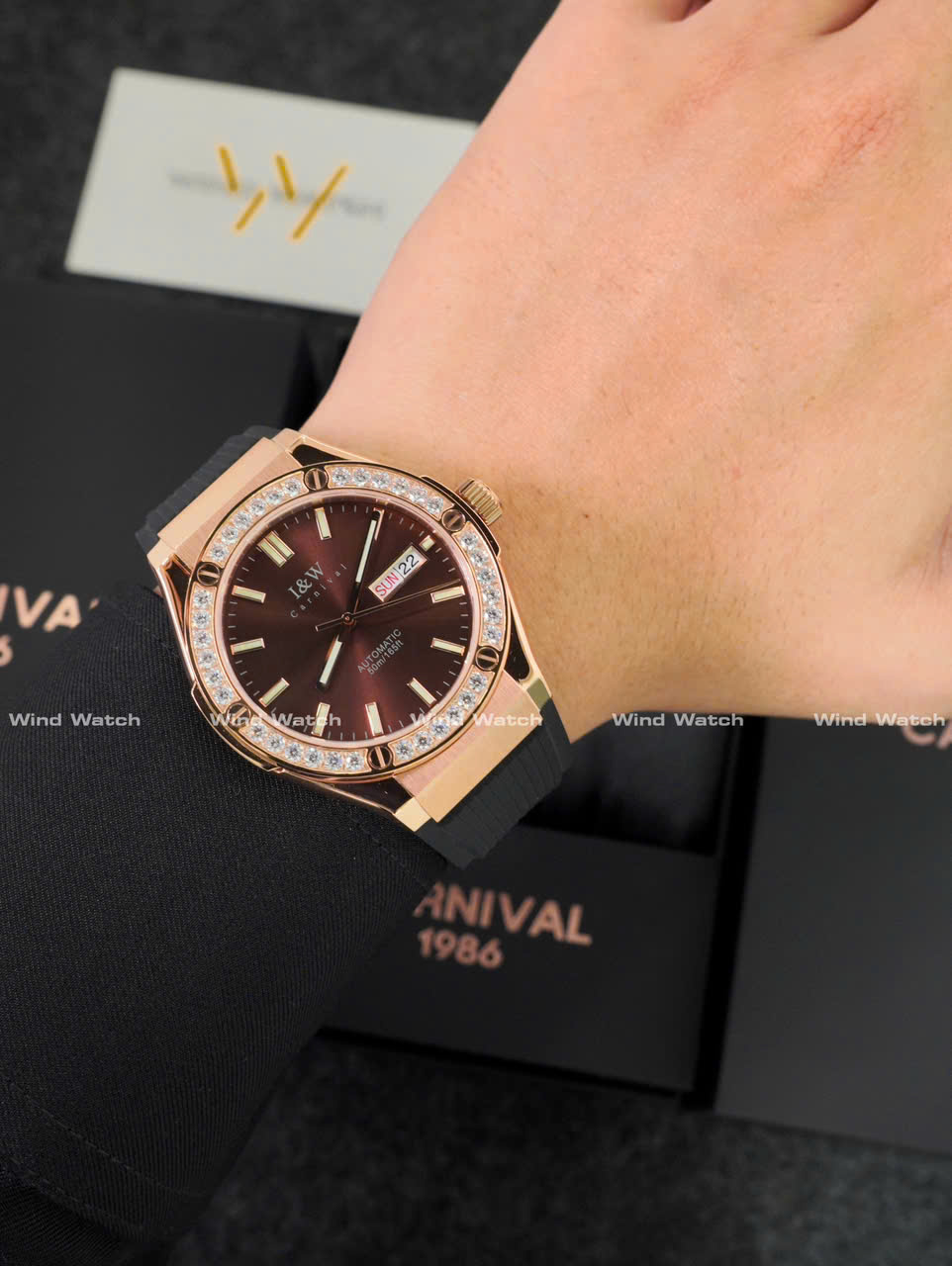 I&W Carnival 55851G-VH - Viền Đá - Nâu 5 IW Carnival 55851G Rose Gold