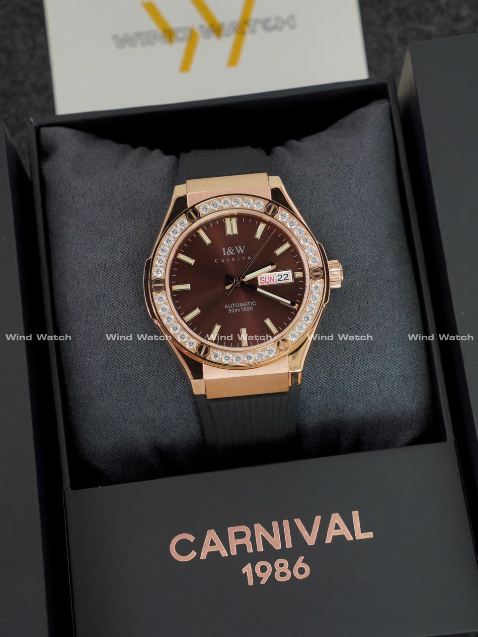 I&W Carnival 55851G-VH - Viền Đá - Nâu 16 IW Carnival 55851G Rose Gold