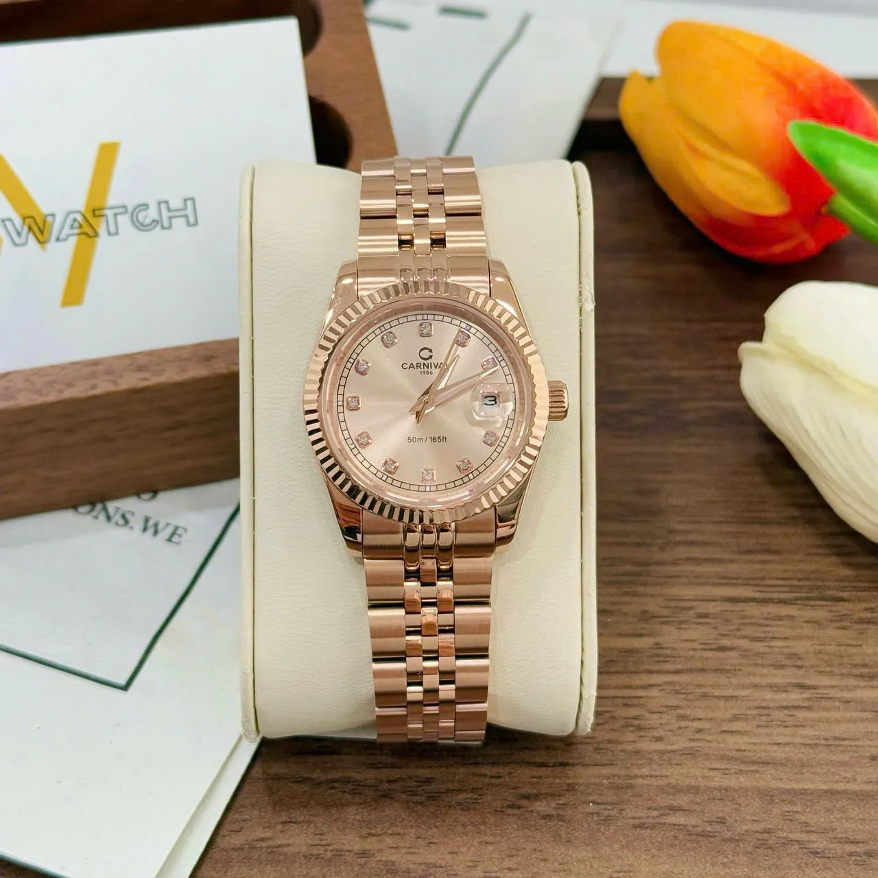 CARNIVAL COUPLE 8190G-VH-NN VÀ 8131L-VH-NN 8 Đồng Hồ Carnival Nữ 8131L-VH-NN