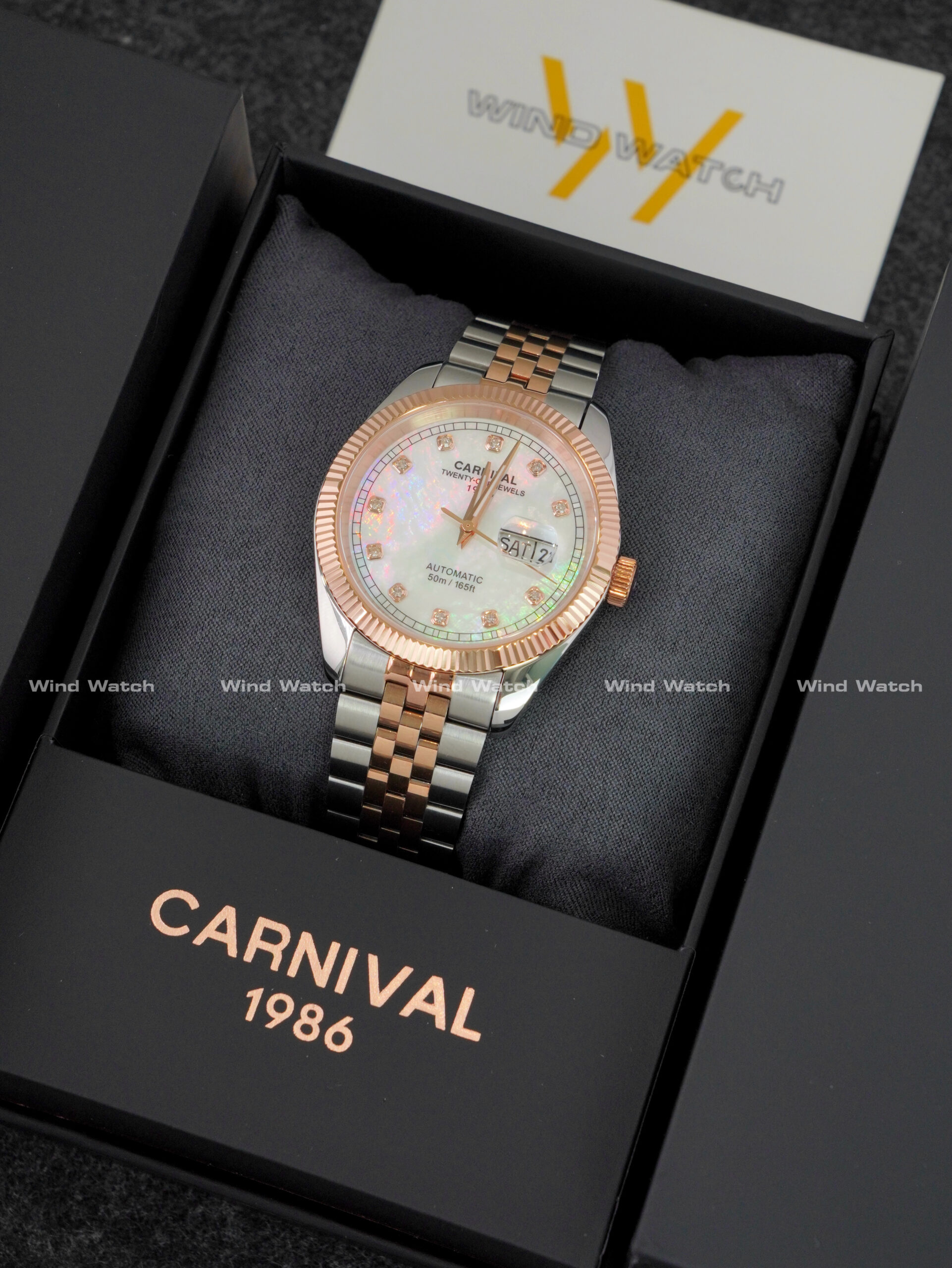 Carnival 8131G-CH-TK (Xà Cừ Trắng) 16 đồng hồ Carnival nam 8131G-CH-TK (Xà Cừ Trắng)