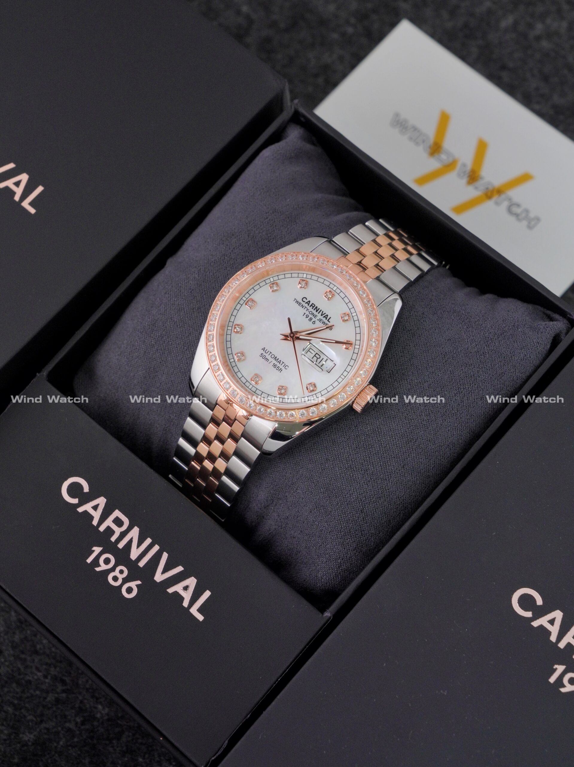 Đồng Hồ Carnival Nam 8131G2-CH-TK (Xà Cừ Trắng) 3 Đồng Hồ Carnival Nam 8131G2-CH-TK (Xà Cừ Trắng)