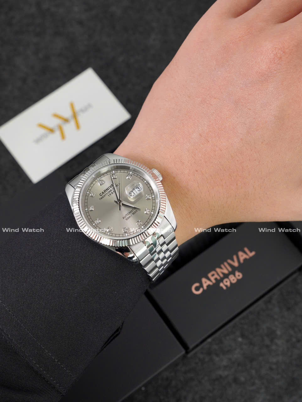 Đồng Hồ Đôi CARNIVAL 8131-VT-XA (XÁM) 6 Đồng Hồ Đôi CARNIVAL 8131-VT-XA (XÁM) - Ảnh 6