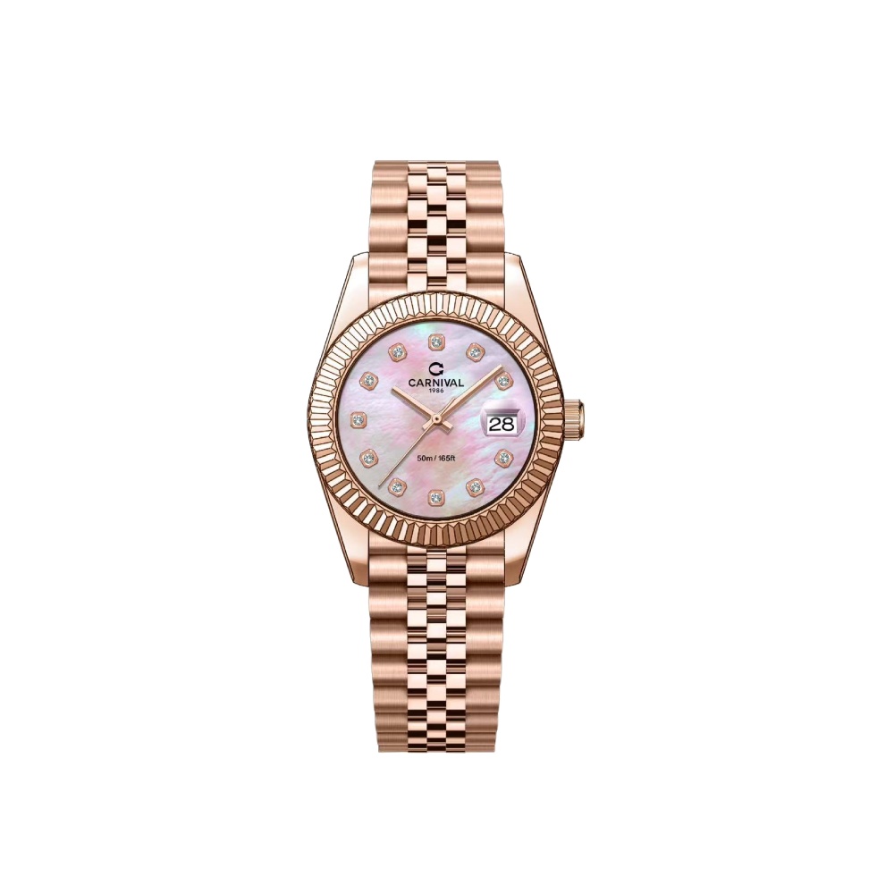 ĐỒNG HỒ NỮ CARNIVAL 8250L-VH-HK (Xà Cừ Hồng) 1 vh-hk-img.png